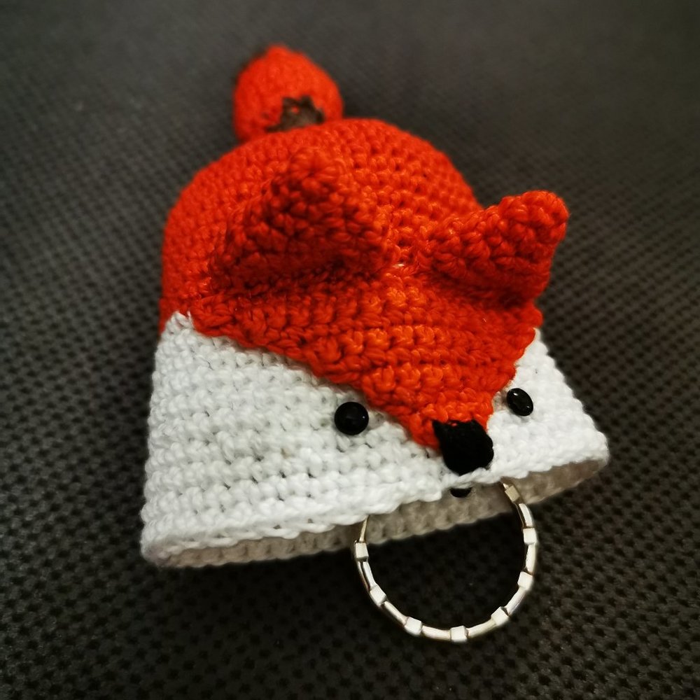 100 % Handmade fox key chain /key holder